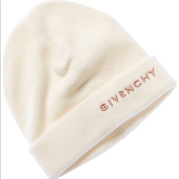 NWT Givenchy Embroidered Logo Wool Beanie - Picture 1 of 6